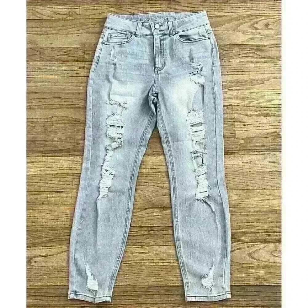 Vanilla Star Double-Button High-Rise Skinny Jeans Size  W30/11